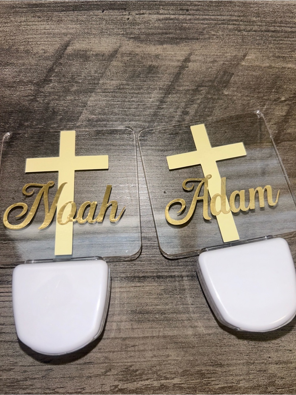 Personalized Cross Night Light